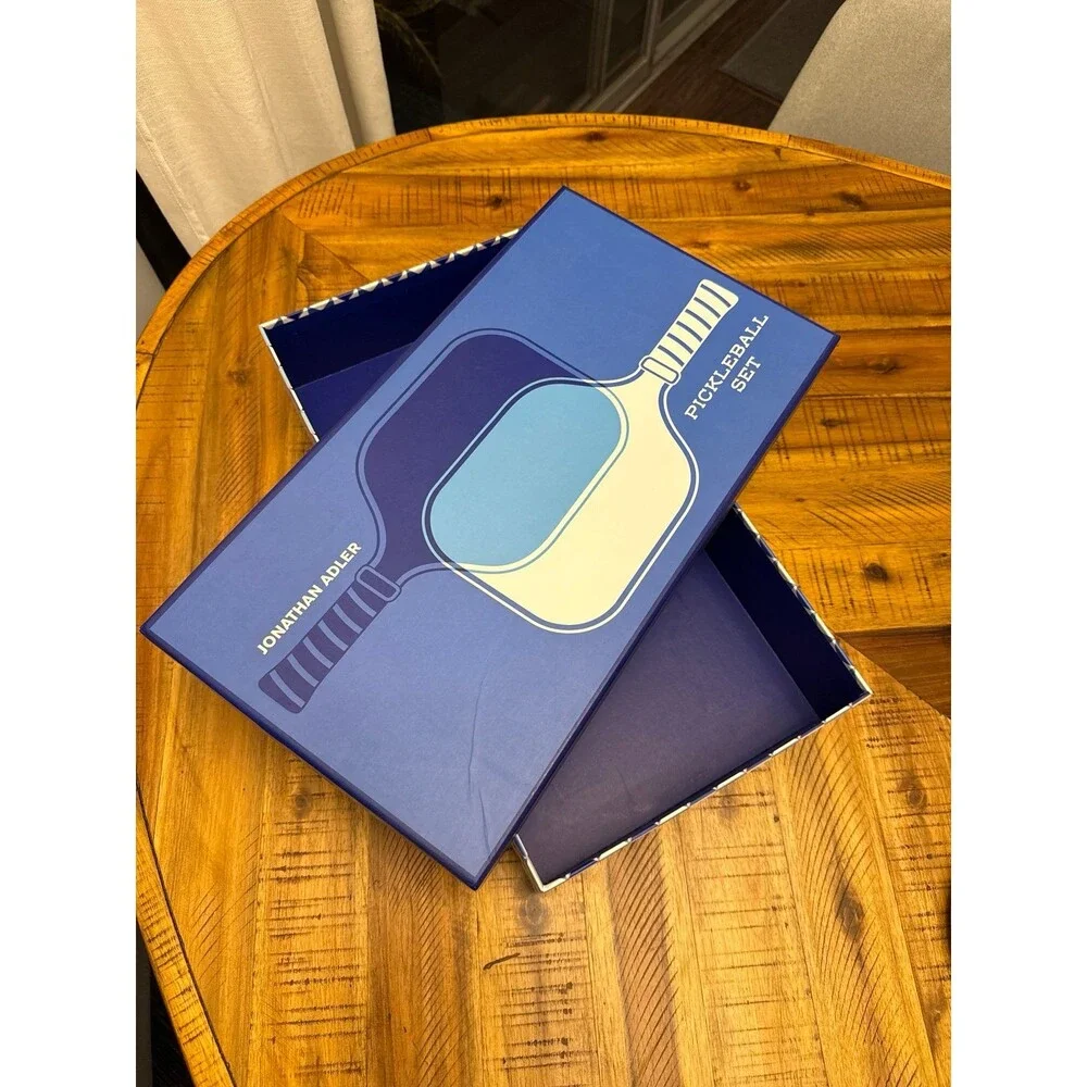 Jonathan Adler Sorrento Pickleball Set NWT 2 Paddles Covers Balls Box